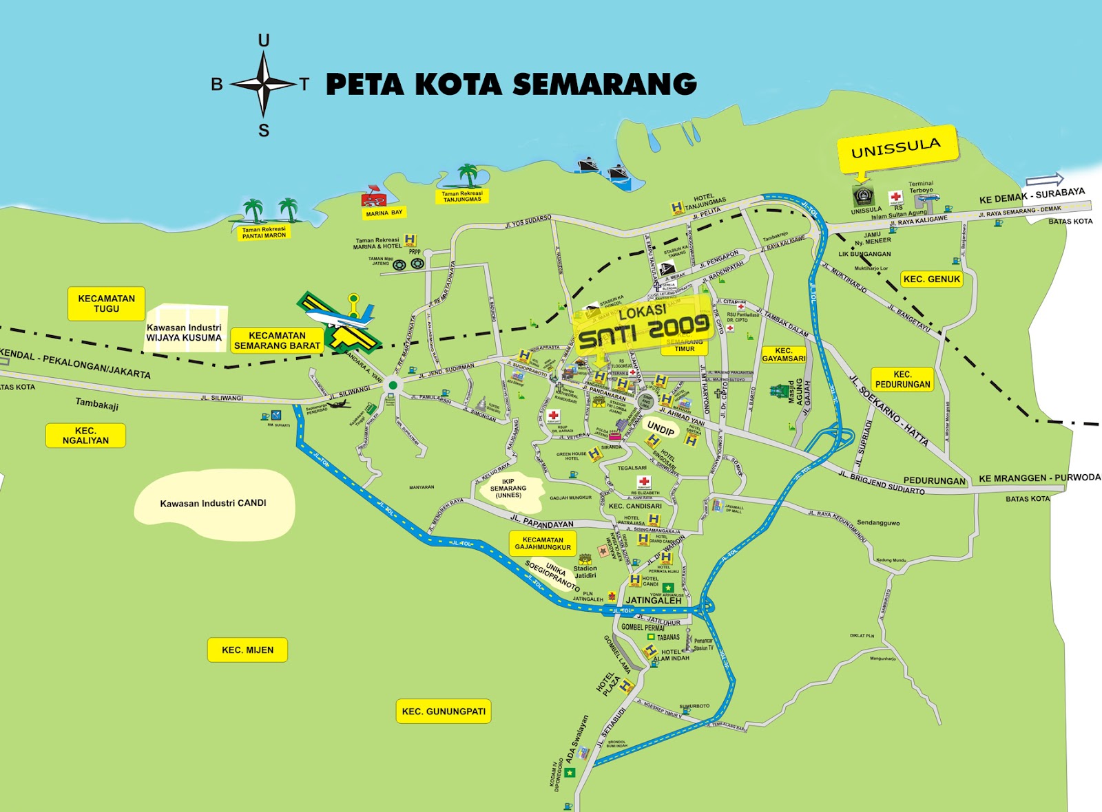 Map Jalan  Semarang