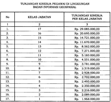 Tunjangan Kinerja Badan Geospasial