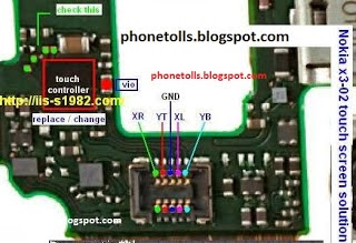 Nokia x3-02 touch ic problem