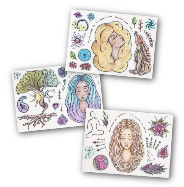 Sisters of Serenity clear stamp sets - Dolly Dimples Crafts