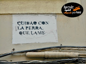 cuidado con la perra