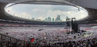 GBK Kampanye Jokowi Hari Ini..Hindari Arah Jalan Senayan GBK