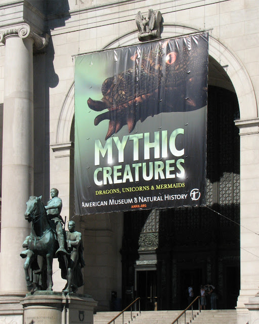 Mythic Creatures exhibition, American Museum of Natural History, Central Park West, New York