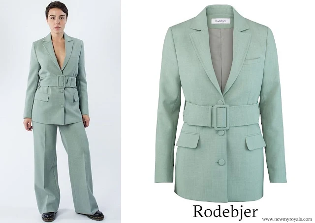 Crown Princess Victoria wore RODEBJER Anitalia Mint Green Blazer