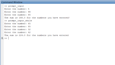 Prompting the user to enter a number for random number of times using Matlab