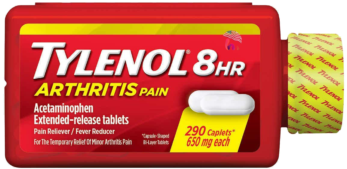 Giảm đau hạ sốt Tylenol 8Hr Arthritis Pain 290 viên 650mg của Mỹ