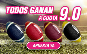 wanabet combinada supercuota 9 NFL  8-10 enero