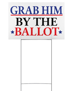 Grab him by the ballot yard sign