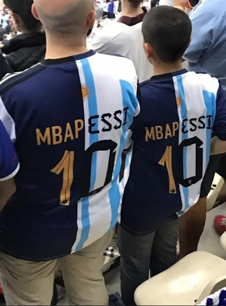 Nama Punggung Gabungan Mbappe Messi