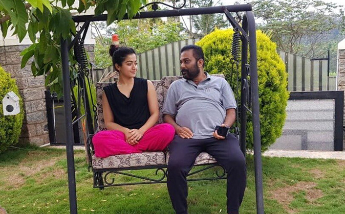 South Indian Actress Rashmika Mandanna with her Father Madan Mandanna | South Indian Actress Rashmika Mandanna Family Photos | Real-Life Photos