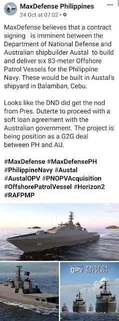 Maxdefense "Imminent" OPV Contract Signing Fake News