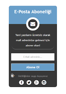 Blogger Sidebar Abonelik Eklentisi