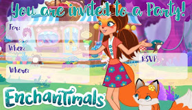 printable Enchantimals invitations