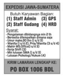 Lowongan ADMINISTRASI, STAFF GUDANG, GPS & HRD