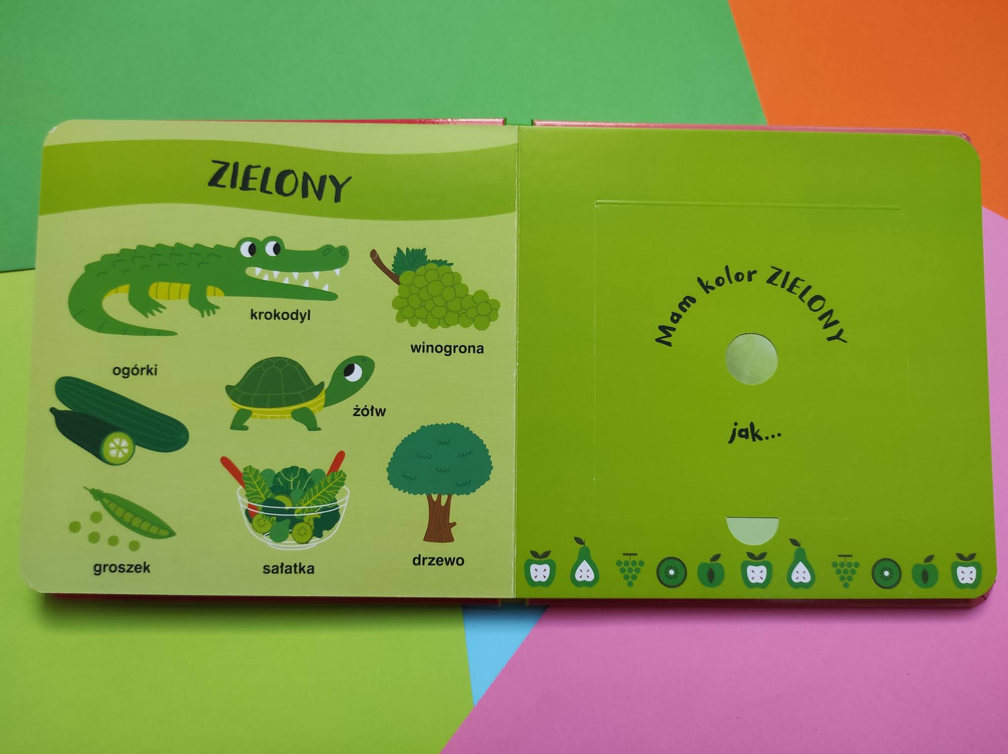 Akademia Mądrego Dziecka, Moja pachnąca książeczka z kolorami "Owoce"