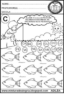 Atividades de alfabetização 3º ano,formação de palavras