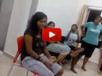 tamil girl friends talking bad words beating slapping their girl friend in a ladies hostel room