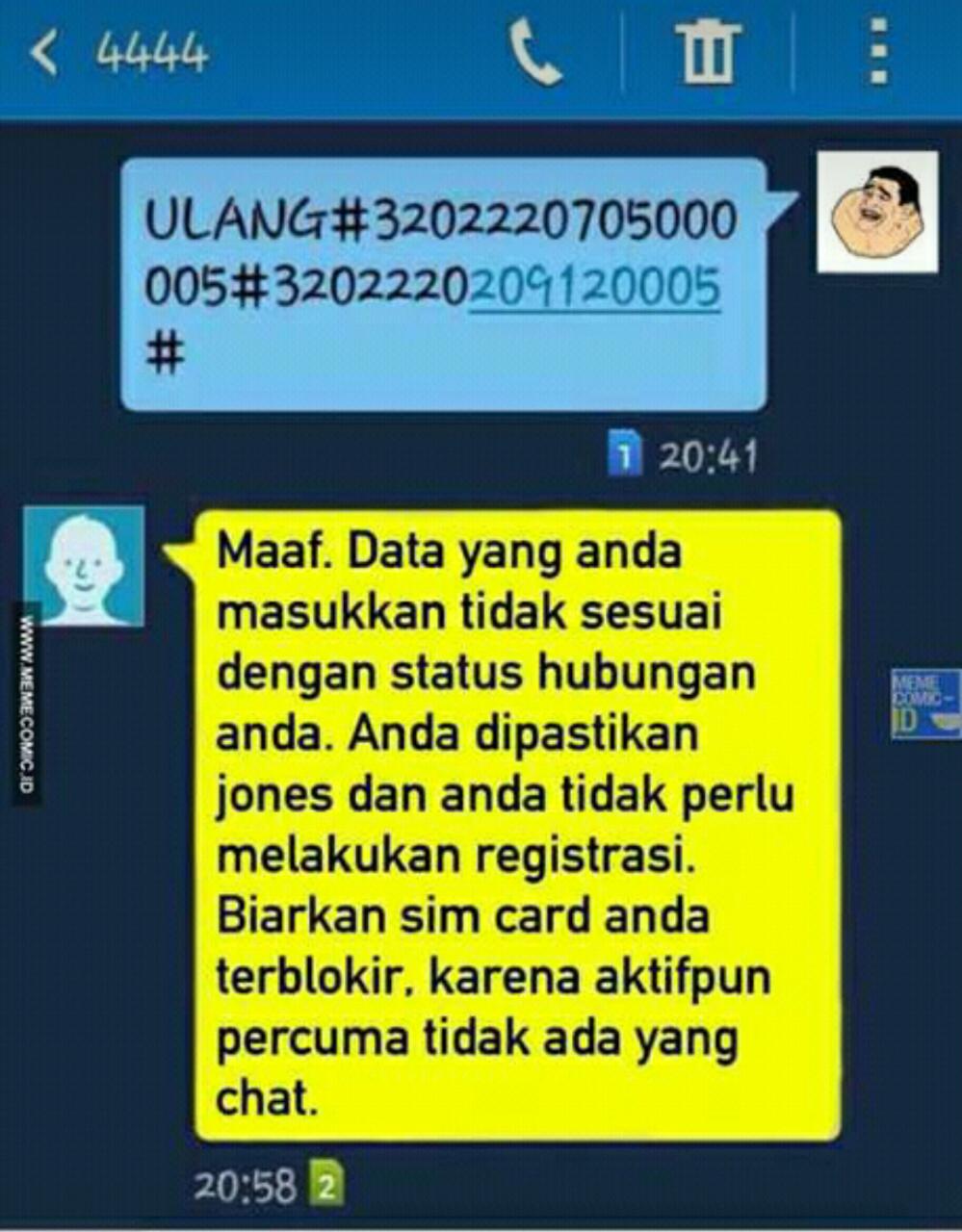 Gambar Kata Lucu Registrasi Kartu Dp Bbm Lucu Untuk Hari Ini