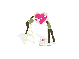 Paint My Love Wallpaper
