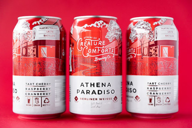 Creature Comforts Athena Paradiso with Tart Cherry, Raspberry, & Cranberry Returns this March