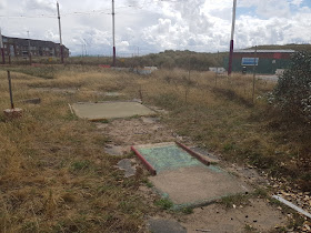 Abandoned Crazy Golf course at Starr Gate in Blackpool