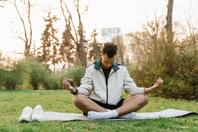 person meditating