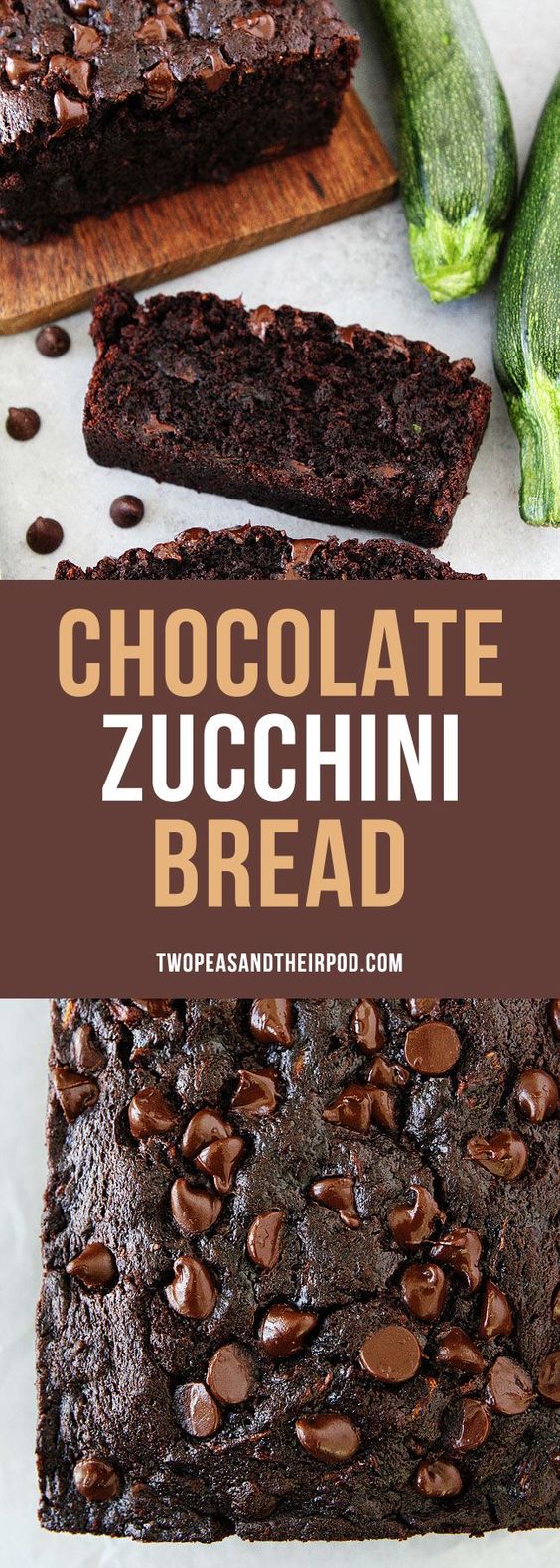 This easy chocolate zucchini bread will remind you of your favorite chocolate cake!