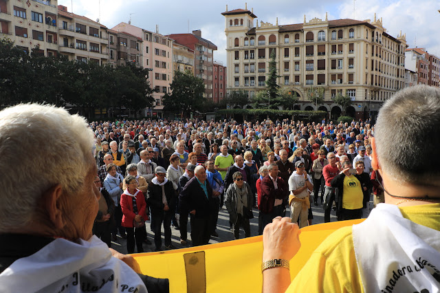 protesta de pensionistas en Barakaldo