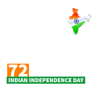 Happy Indian Independence Day greetings frame