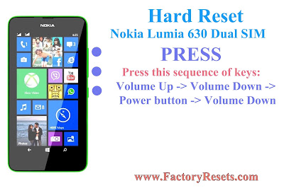 Hard Reset Nokia Lumia 630 Dual SIM