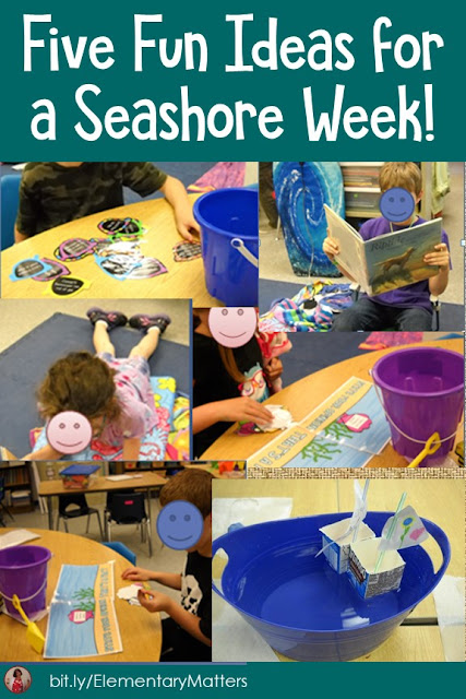 Five Fun Ideas for a Seashore Week: Children absolutely love a theme week. It brings an enthusiasm for learning, and is fun for the teacher, too!
