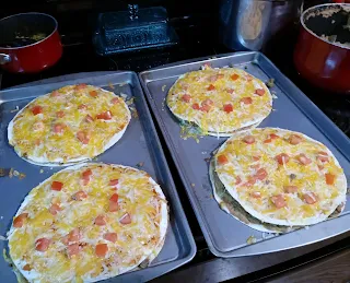 Taco Bell's Mexican pizzas fresh from my oven!