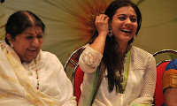 Actress Kajol in white dress at the Dinanath Mangeshkar Puraskar awards