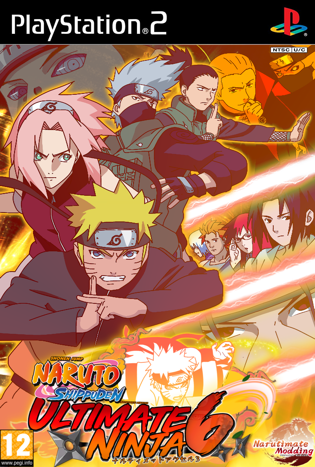 Naruto Shippuden Ultimate Ninja (5 todos os personagens)-ps2 