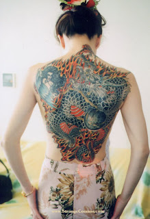 Japanese Dragon Tattoo on Sexy Girl