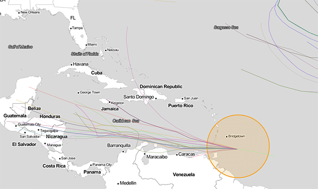 Alta posibilidad de ciclón en el Caribe, con lluvias fuertes