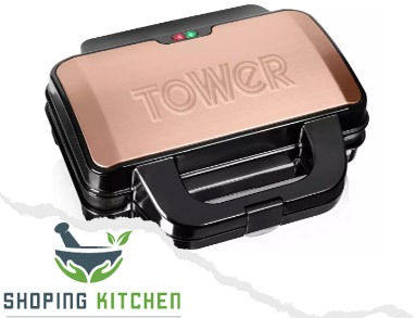 Tower T27031RG 2 Portion Sandwich Toaster - Rose Gold
