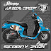 Sticker Decal New Honda Scoopy 2021 full body motif panda bear