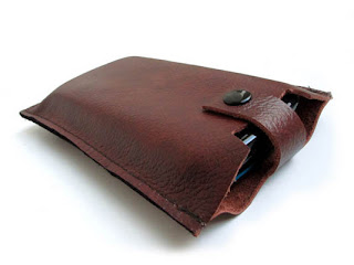 Leather cell phone sleeve case