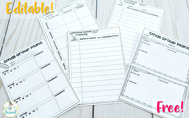 What goes on during your literacy block time?  Find out the three parts I include in my literacy block.  Plus, this small group planner can be yours!