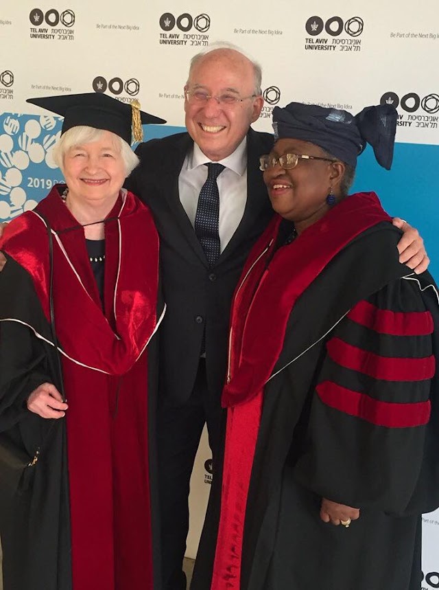 Former Nigerian Finance Minister, Okonjo-Iweala Bags Doctorate Degree From “Tel Aviv University”.