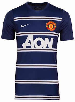 Jersey Grade Ori Training Manchester United Blue Official 2013-2014 