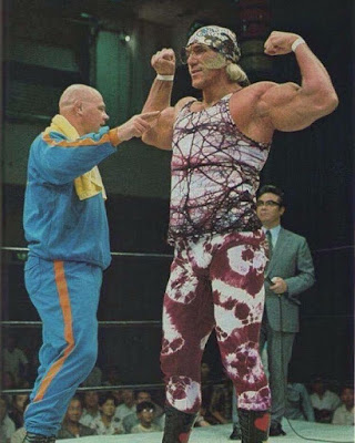 Superstar Billy Graham poses before a match 