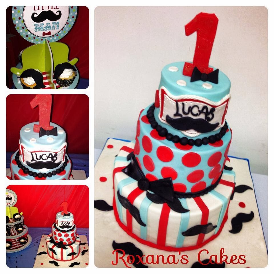 Baking With Roxana S Cakes 1st Birthday Cake Cupcakes Little Man