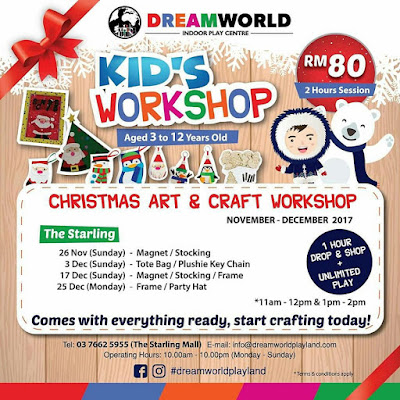 kids workshop, dreamworld playland, playland ioi city mall, playland the starling, kids workshop