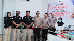 Sambut HUT Humas Polri ke-71, Polres Soppeng Gelar Donor Darah