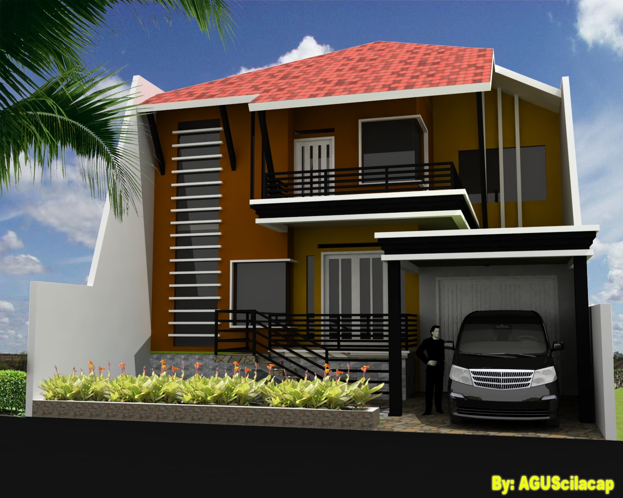 Desain Rumah Minimalis Elegan 2 Lantai