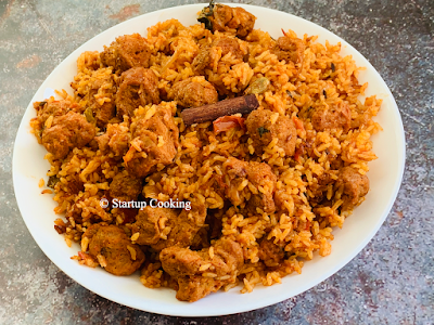 ambur soya chunks biryani