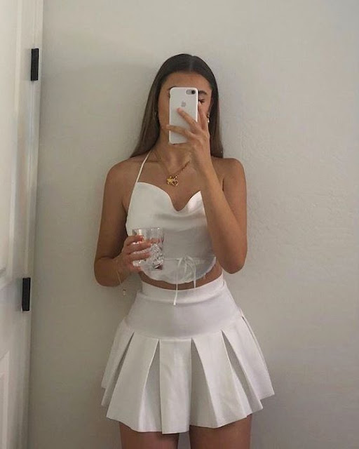 Trending: White Tennis Skirt