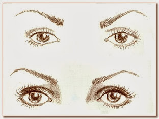 макияж для широко расставленных глаз, схема 2